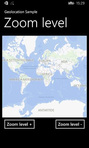 Map after the tap button btnZoonLevelMinus